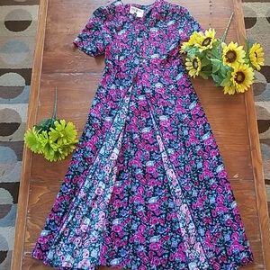 Vintage 80's/90's Floral Maxi Dress
